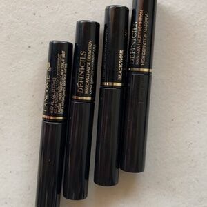 4 Lancome Definicils High-definition Mascara 01 Black /noir 0.07 Oz / 2.07 ml Ea